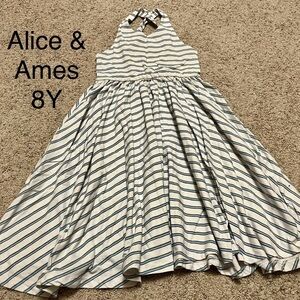 Alice & Ames Retro Stripe Pinafore Dress